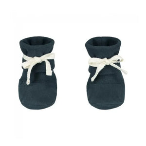 Gray Label - Zapatillas de bebé de algodón orgánico | Gris azulado