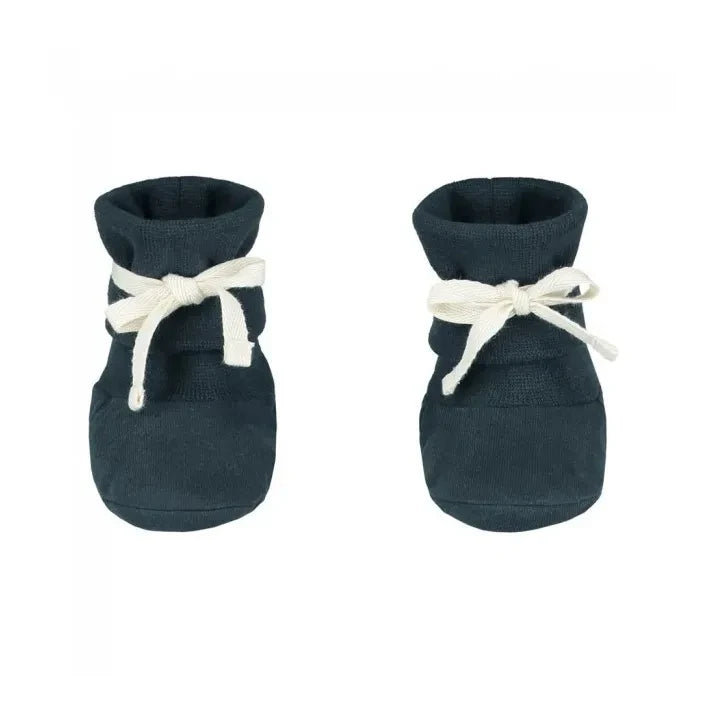 Gray Label - Zapatillas de bebé de algodón orgánico | Gris azulado