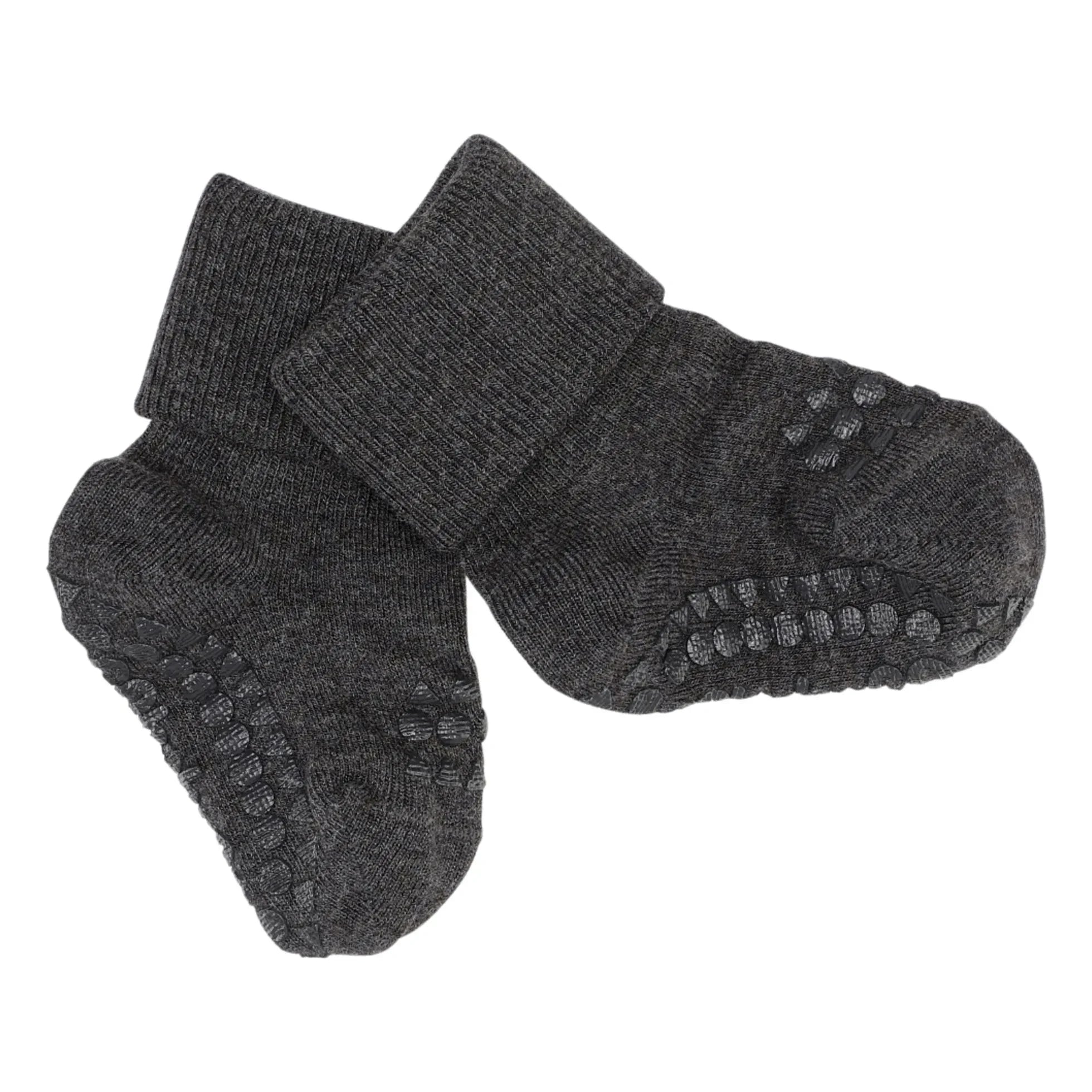 GOBABYGO - Pack de 4 pares de calcetines antideslizantes de bambú | Azul