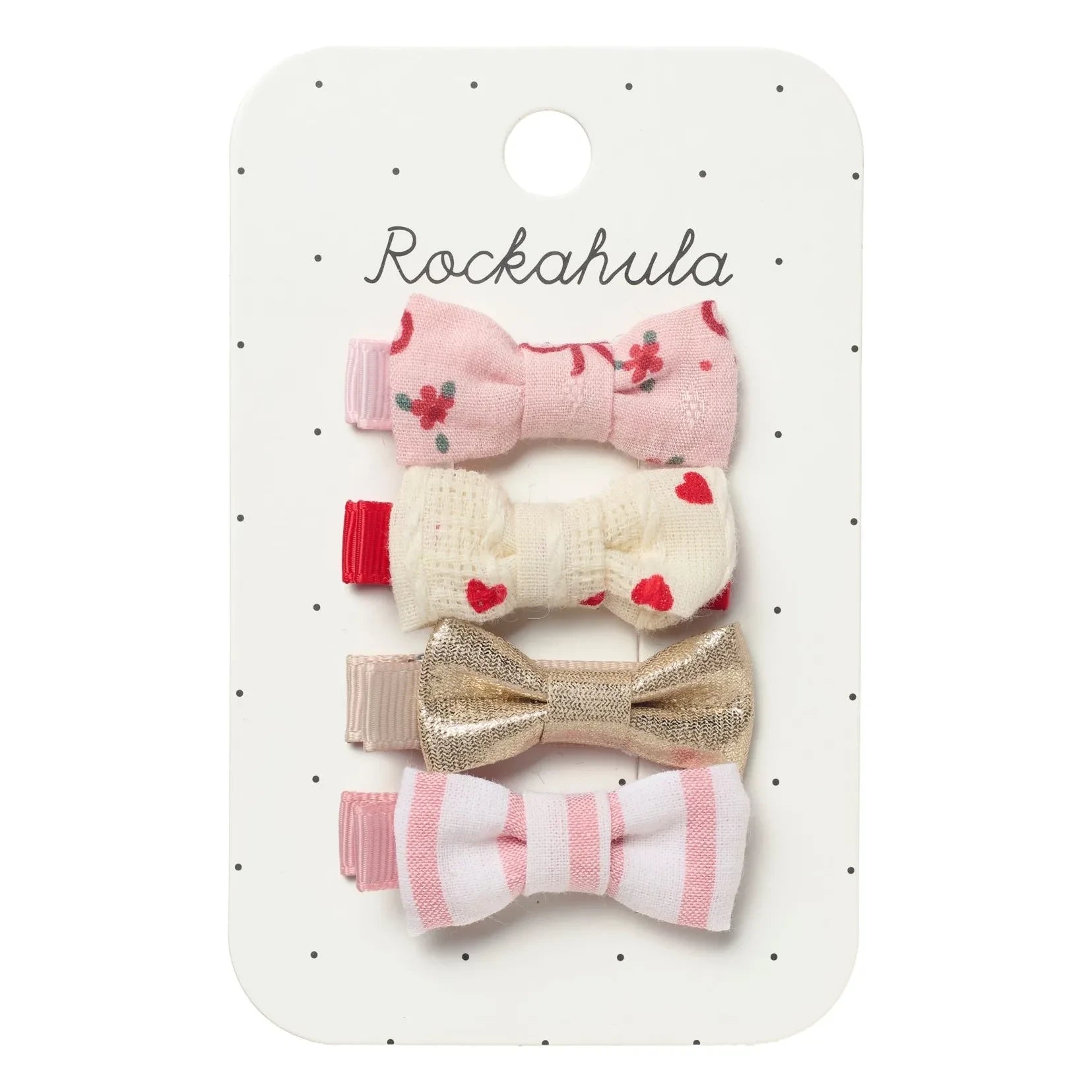 Rockahula Kids - Pasadores Mini Lazo 4 Piezas | Rosa