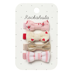 Rockahula Kids - 4'lü Mini Fiyonk Tokalar | Pembe