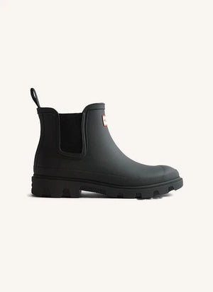 Hunter - Botas Chelsea Downpour Cortas | Negro