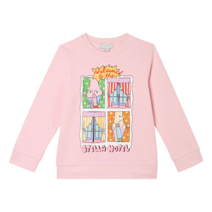 Stella McCartney Kids - Sudadera de algodón orgánico Stella Hotel | Rosa