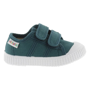 Victoria - Zapatillas Lona Scratch | Azul pavo real