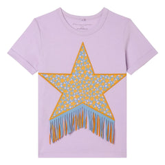 Stella McCartney Niños - Camiseta Etoile Franges | Malva