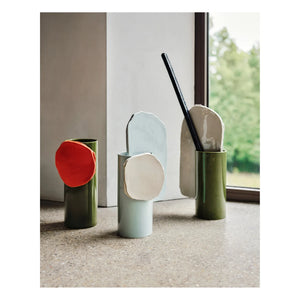 Vitra - Jarrón Découpage Disc - Ronan & Erwn Bouroullec | Verde Oscuro