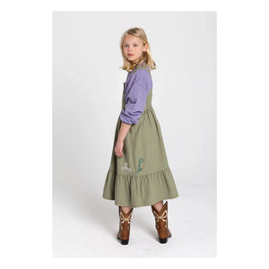 Hundred Pieces - Devi Fleurie Delantal | Verde almendra
