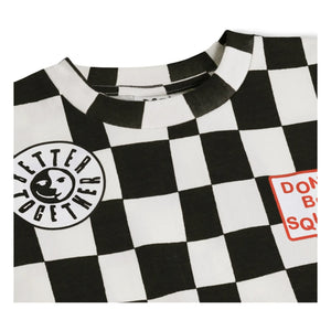 Molo - Camiseta de algodón orgánico Riley Damier | Negro