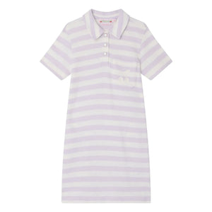 Bonpoint - Vestido a rayas de lobo hembra | Blanco
