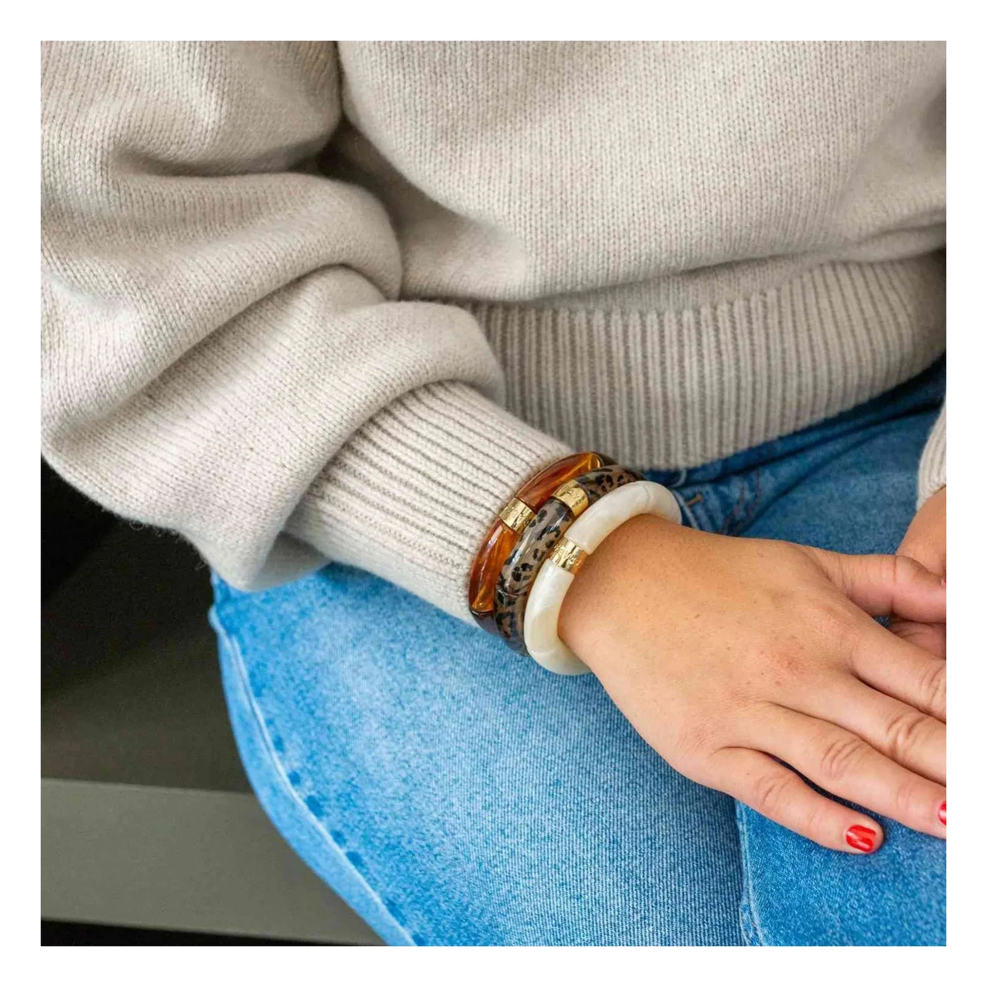 Parabaya - Feli Mono 1 pulsera | Color topo