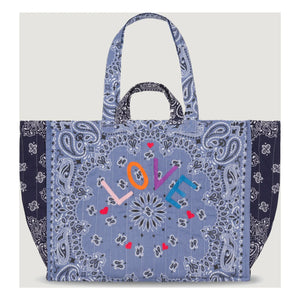 Llámalo por tu nombre - Matelassé Love Bolso Maxi | Azul