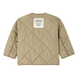 American Vintage - Vowbay Chaqueta Acolchada Repelente al Agua de Fibra Reciclada | Caqui