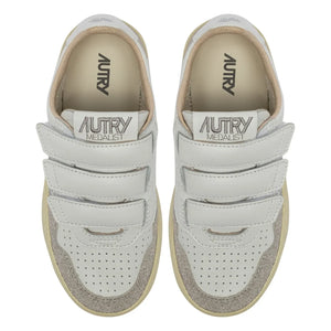 Autry - Zapatillas Bajas de Glitter de Piel Kidstripes para Niños | Plata