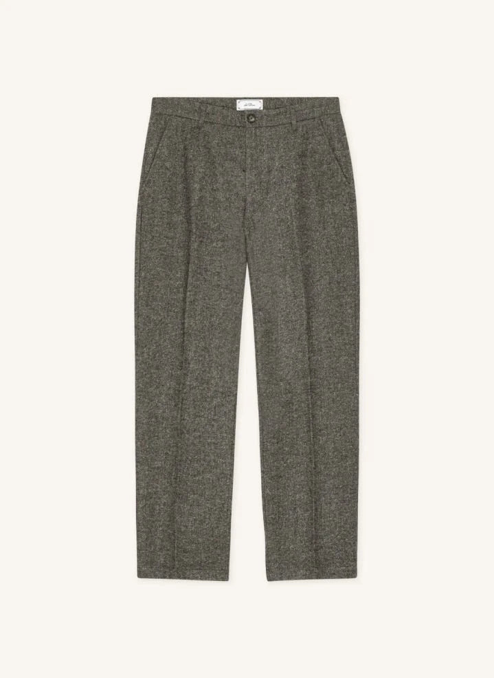 Les Deux - Pantalón de lana de pernera ancha | Marrón taupe