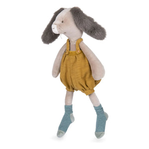 Moulin Roty - Conejo Doudou color mostaza - Three little rabbits