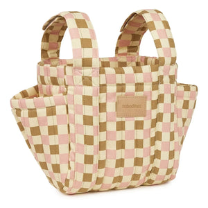Nobodinoz - Bolso organizador para cochecito Hyde Park Mosaic | Rosa