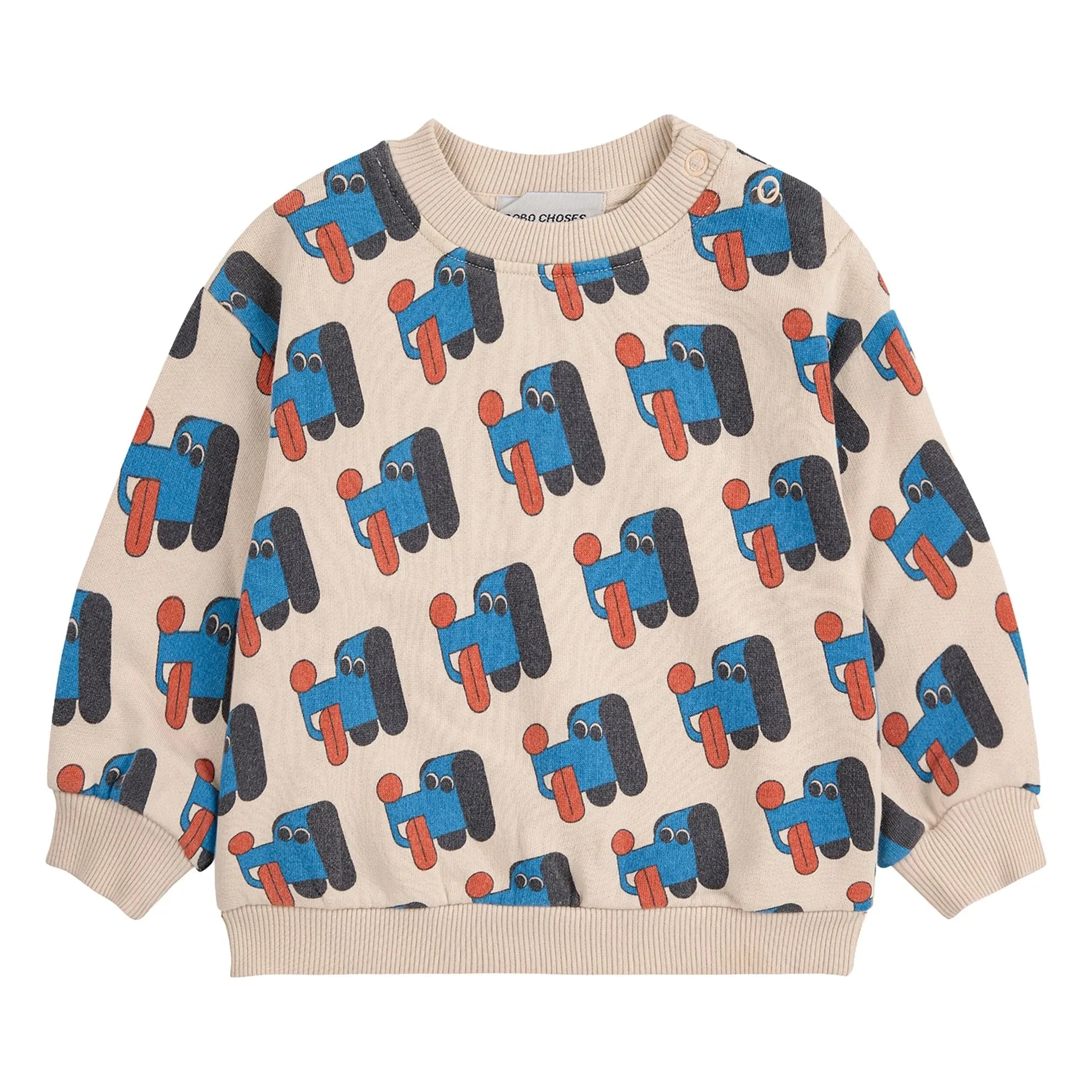 Bobo Choses - Sudadera Dogs Algodón Orgánico | Beige