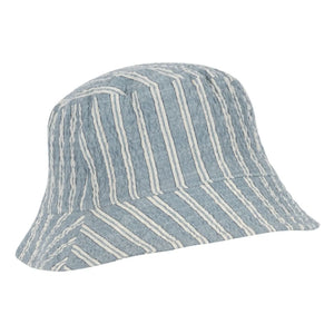 Konges Sløjd - Gorro Elliot a rayas de algodón orgánico | Azul