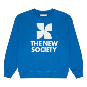 the new society - Mykonos Logo Sweat | Azul