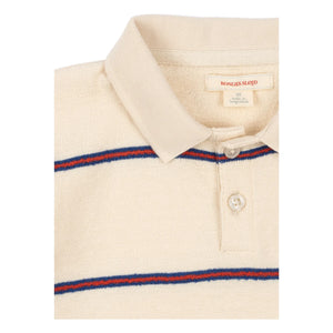 Konges Sløjd - Polo de algodón orgánico a rayas | Beige