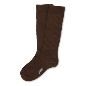 Collégien - Calcetines altos de lana merina Alix | Chocolate