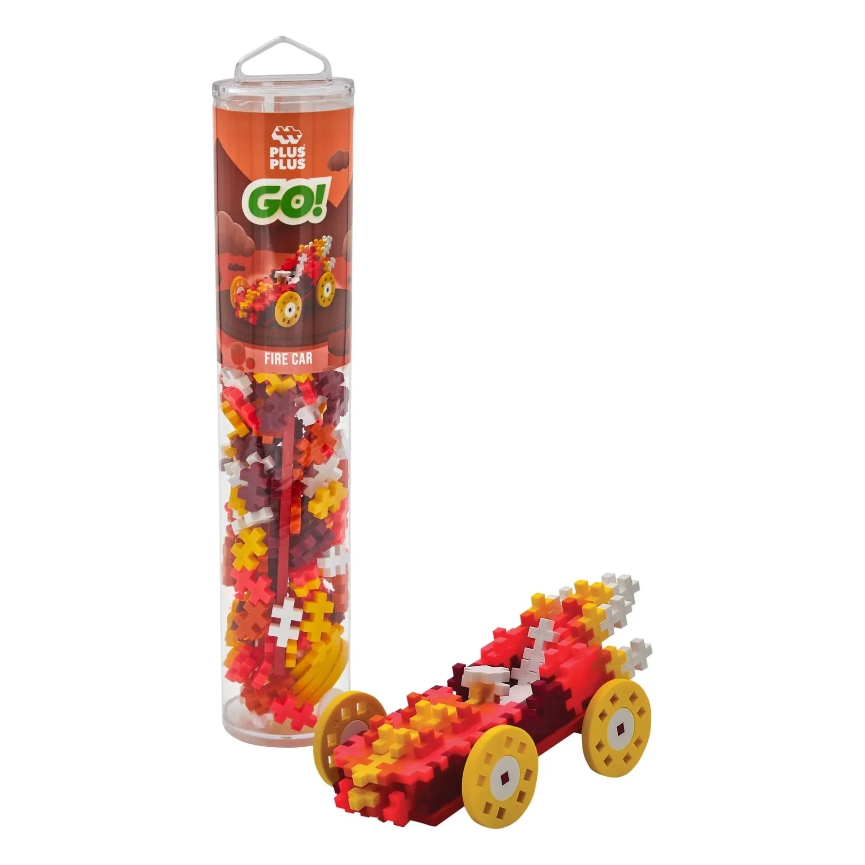 Plus-Plus - Tubo de coche de carreras - 200 piezas