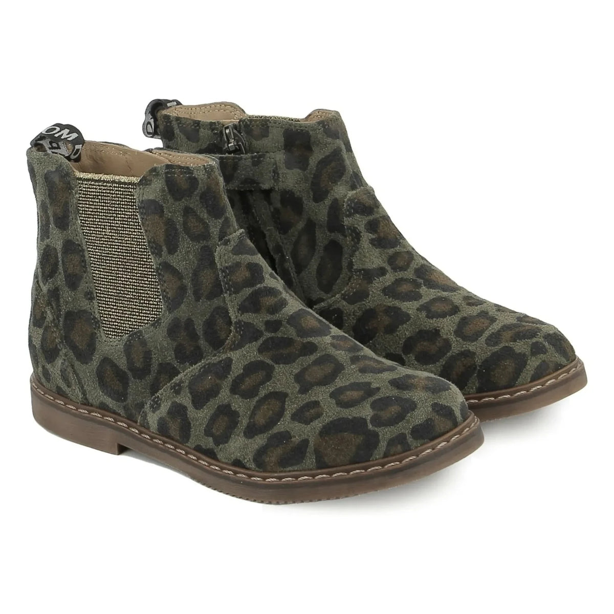 Pom d'Api - Botines Jodzip Leopardo | Caqui