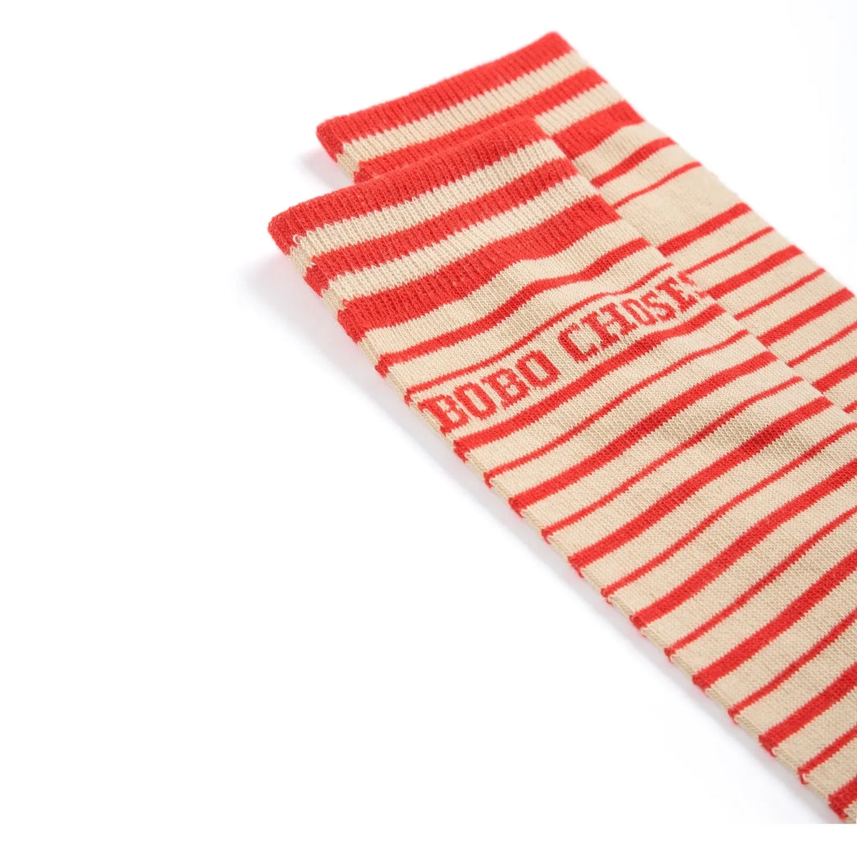 Bobo Choses - Calcetines de algodón orgánico a rayas | Rojo