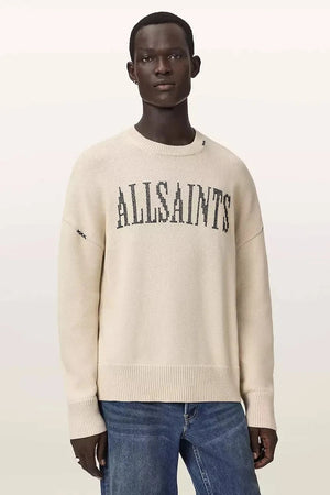 Sudadera oversize de algodón AllSaints para hombre CROSSED