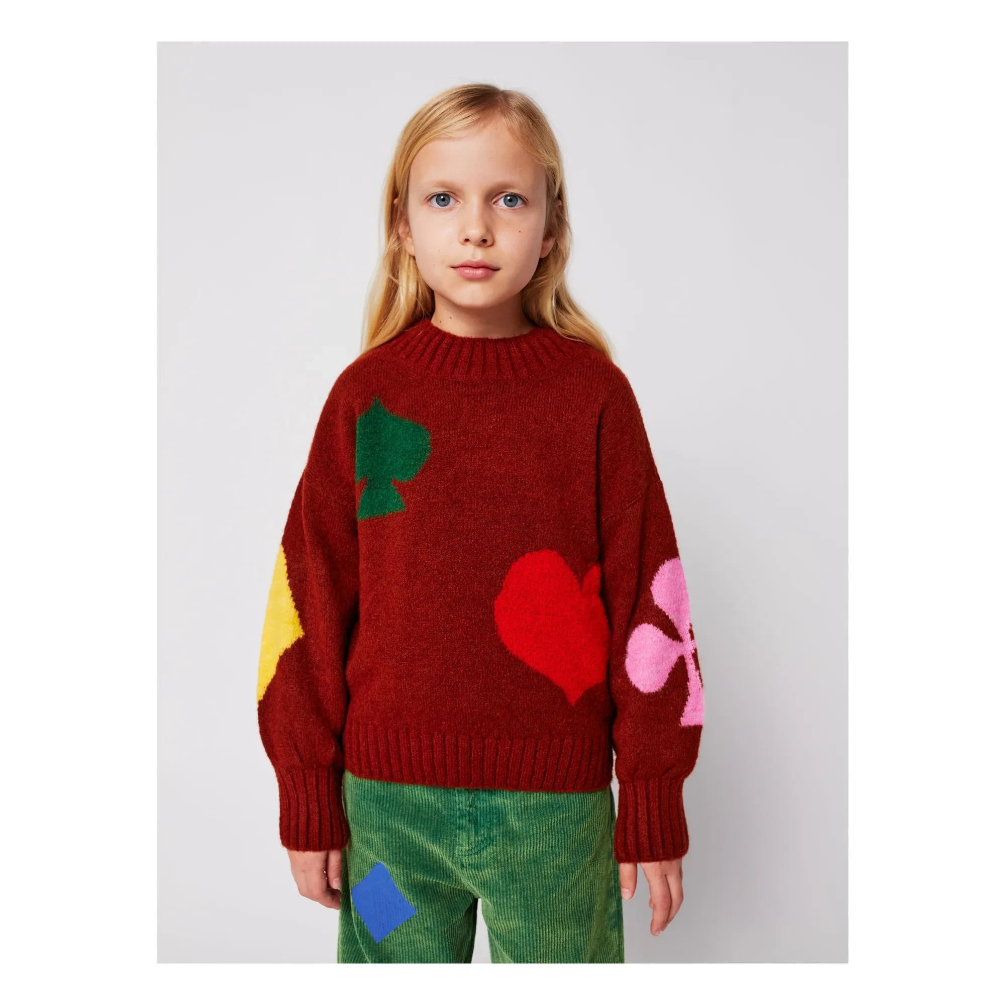 Bobo Choses - Jersey de Corazones de Lana | Rojo
