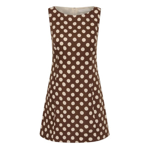 Faithfull the Brand - Vestido Lydie de lino y algodón | Chocolate