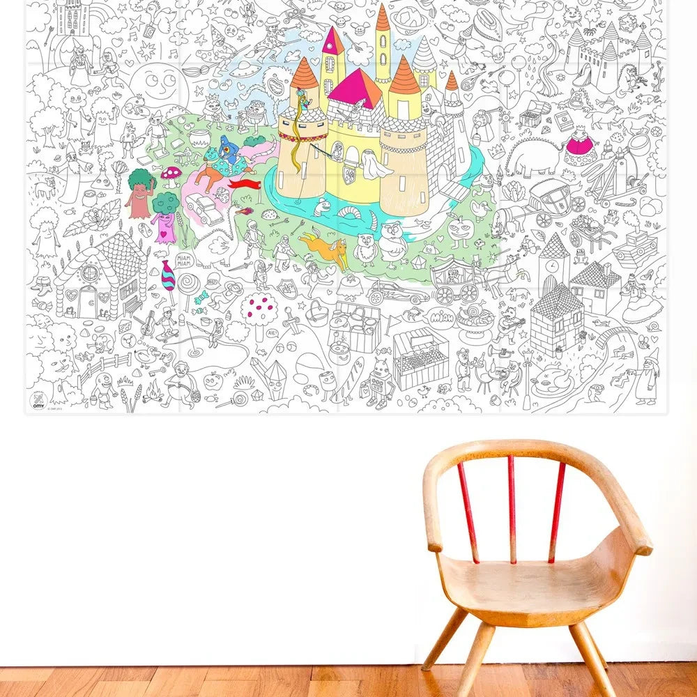 Omy - Póster gigante mágico para colorear
