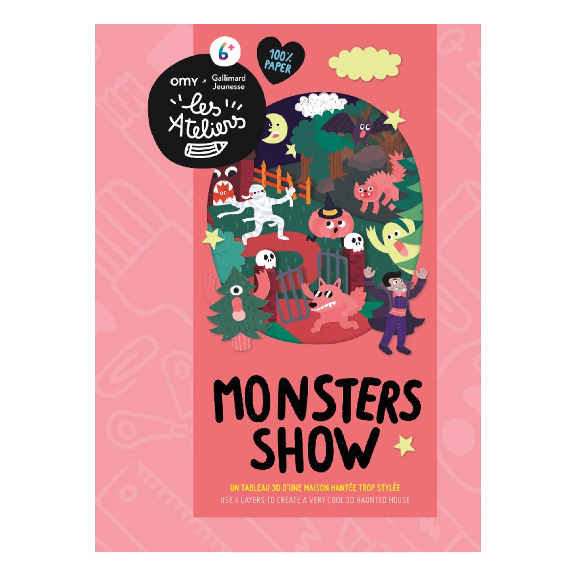 Omy x Gallimard Jeunesse - Crea tu Monster Show con coloreado en 3D