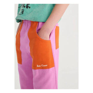 Bobo Choses - Pantalón de algodón orgánico con bloques de color | Morado