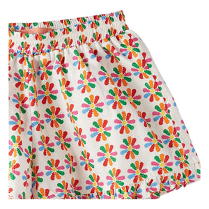 Fabula - Pantalón Corto Volante Moulin à Vent | Blanco