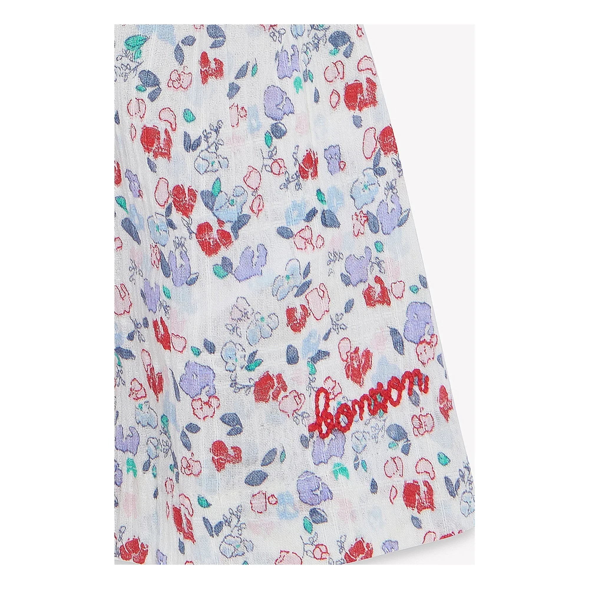 Bonton - Camisa Lorelei Fleurie de Cuello Claudine | Blanco