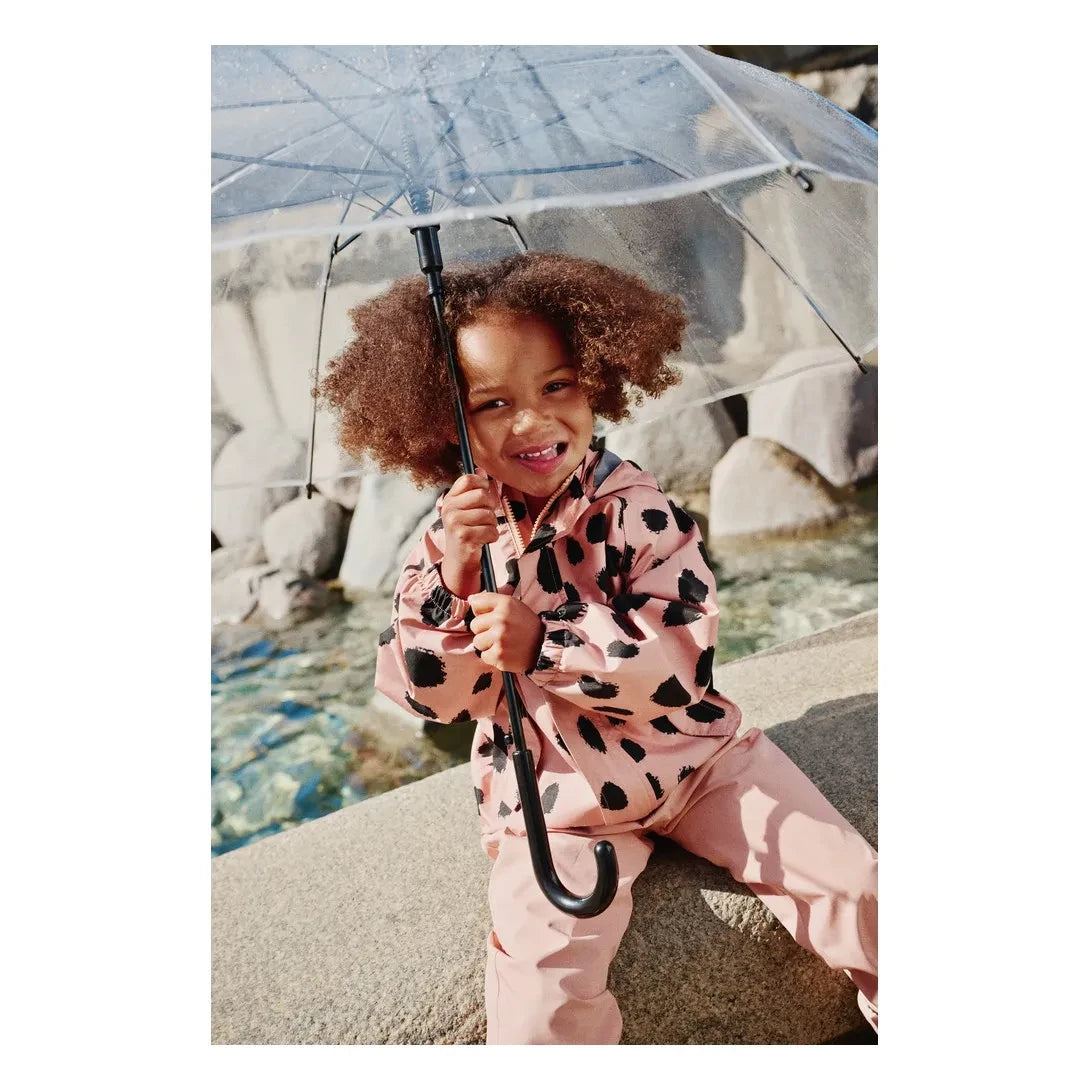 Liewood - Chaqueta acolchada Adelina con estampado de leopardo en fibras recicladas | Rosa claro