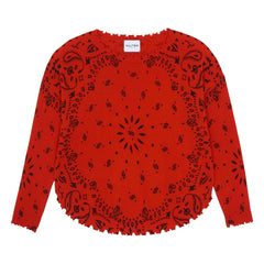 Kujten - Jersey de cachemira Mela Bandana | Rojo