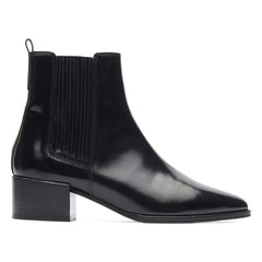 Rivecour - Botas de cuero glacé nº 408 | Negro
