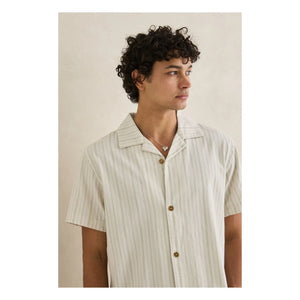 Rhythm - Camisa de manga corta a rayas para vacaciones | Crema