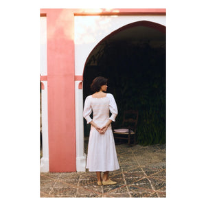 Maria de la Orden - Livia Vestido de Algodón | Blanco
