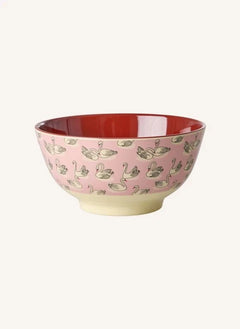 Arroz - Cuenco de Melamina: Cisne | Rosa