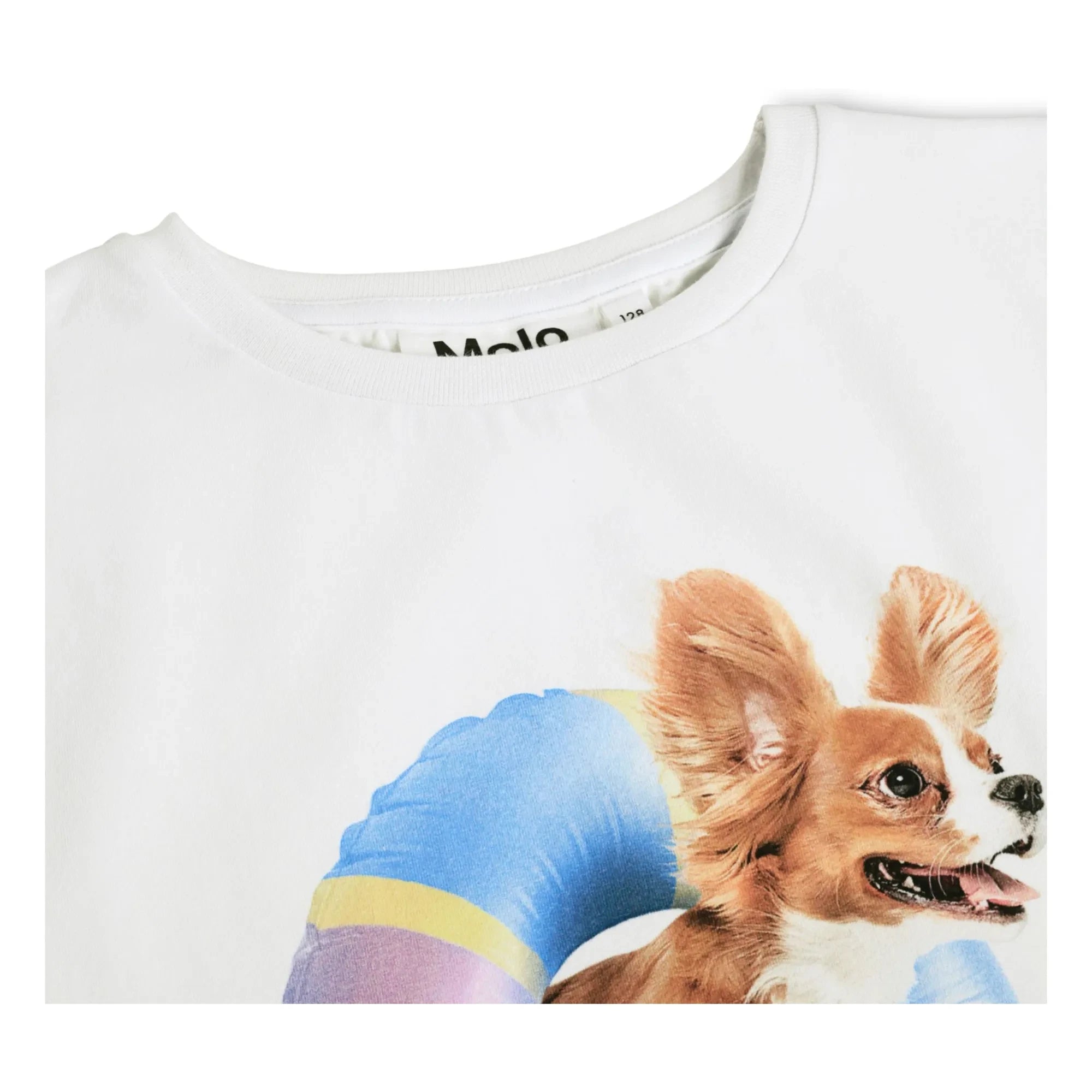 Molo - Camiseta de algodón orgánico para perro Ragnhilde | Blanco