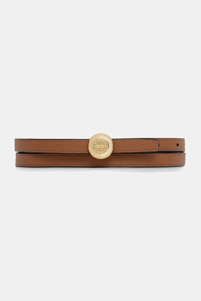 Cinturón de cuero reversible Tory Burch para mujer