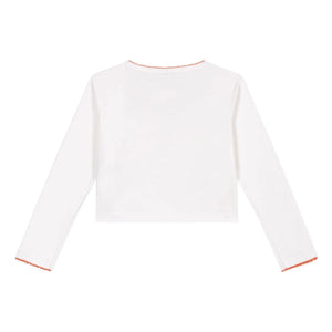 Petit Bateau - Chaleco Cache Coeur Liso | Blanco