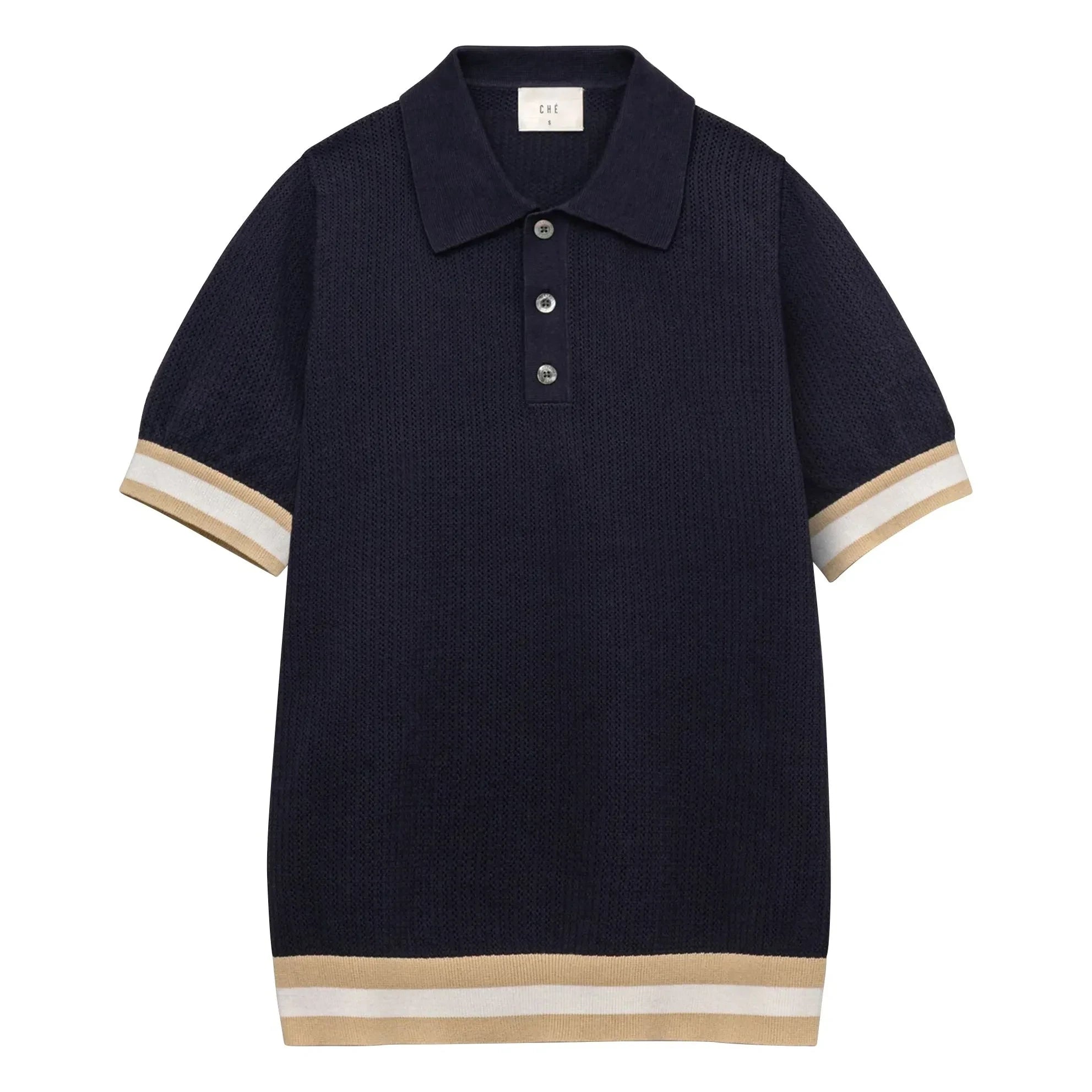 Ché Studios - Polo de algodón Quinn | Azul marino