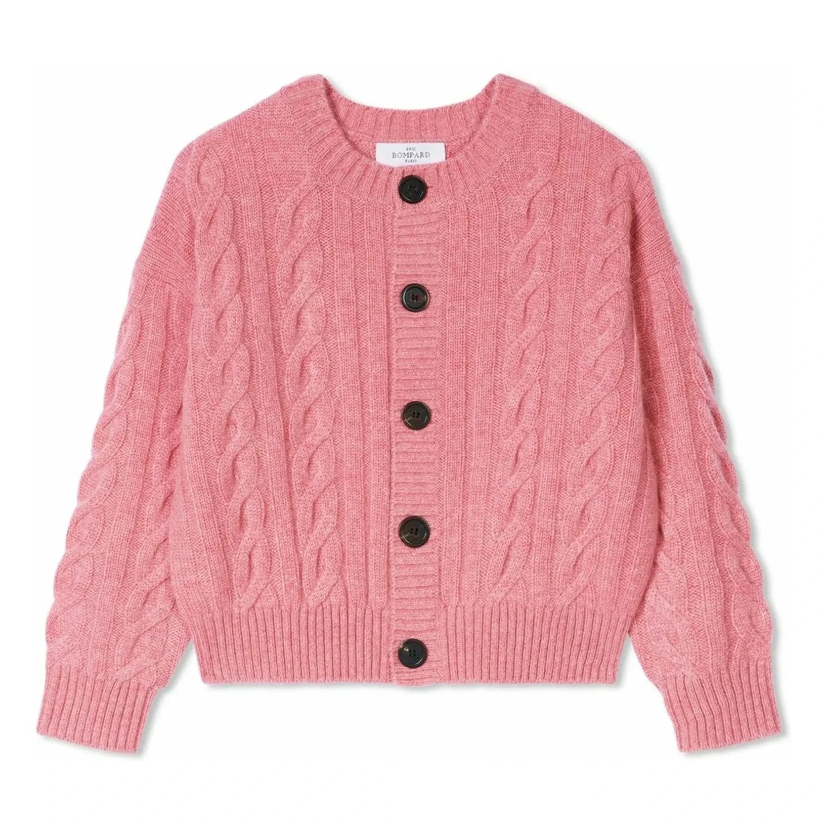 Bompard - Cárdigan de Cachemir Trenzado | Rosa