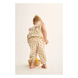 Cozmo - Lina Pantalones de Algodón Orgánico con Estampado Floral | Lavanda