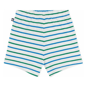 Petit Bateau - Pantalones cortos polares de rayas | Blanco