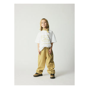brunobruno nation - Pantalón Dora de cuadros de algodón orgánico | Beige